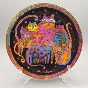 Laurel Burch Fabulous Felines Limited Edition Porcelain Plate 1994 Franklin Mint